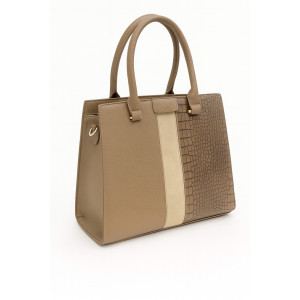 ΤΣΑΝΤΑ COFFEE ΜΕ CROCO ΛΕΠΤΟΜΕΡΕΙΑ ΓΥΝΑΙΚΕΙΑ